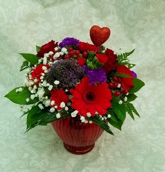 Hearts & Flowers from Wren's Florist in Bellefontaine, Ohio