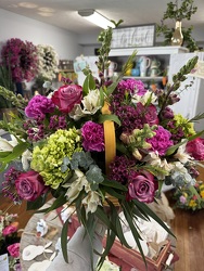 Purple Flare Basket from Wren's Florist in Bellefontaine, Ohio