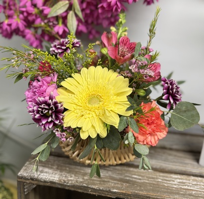Purse of Blooms from Wren's Florist in Bellefontaine, Ohio
