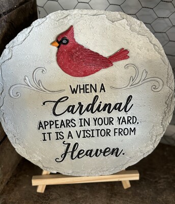 Cardinal Stone from Wren's Florist in Bellefontaine, Ohio
