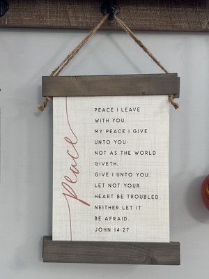 Peace - John 14:27 from Wren's Florist in Bellefontaine, Ohio
