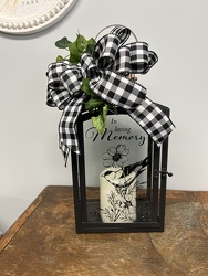 In Loving Memory Lantern from Wren's Florist in Bellefontaine, Ohio