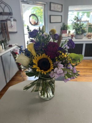 Jar of Joy from Wren's Florist in Bellefontaine, Ohio