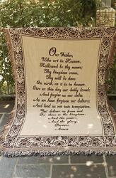 Lord's Prayer Throw  from Wren's Florist in Bellefontaine, Ohio