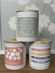 Sentiment Candles  from Wren's Florist in Bellefontaine, Ohio