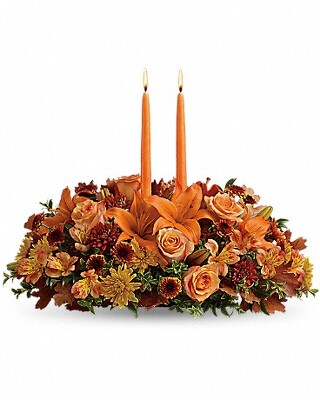 Family Gathering Glow Centerpiece from Wren's Florist in Bellefontaine, Ohio